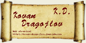 Kovan Dragojlov vizit kartica